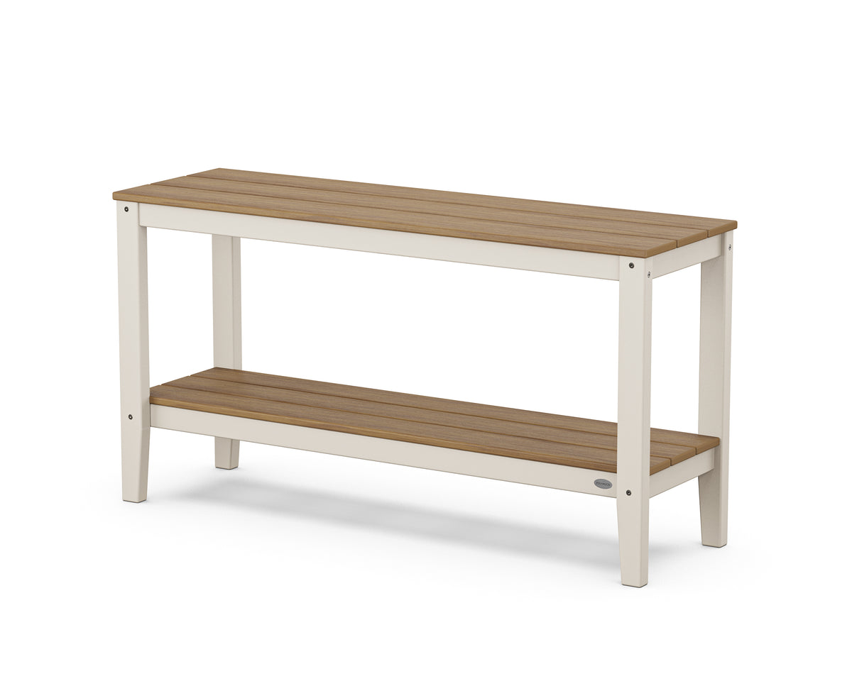 POLYWOOD Newport 55" Console Table in Sand / Natural