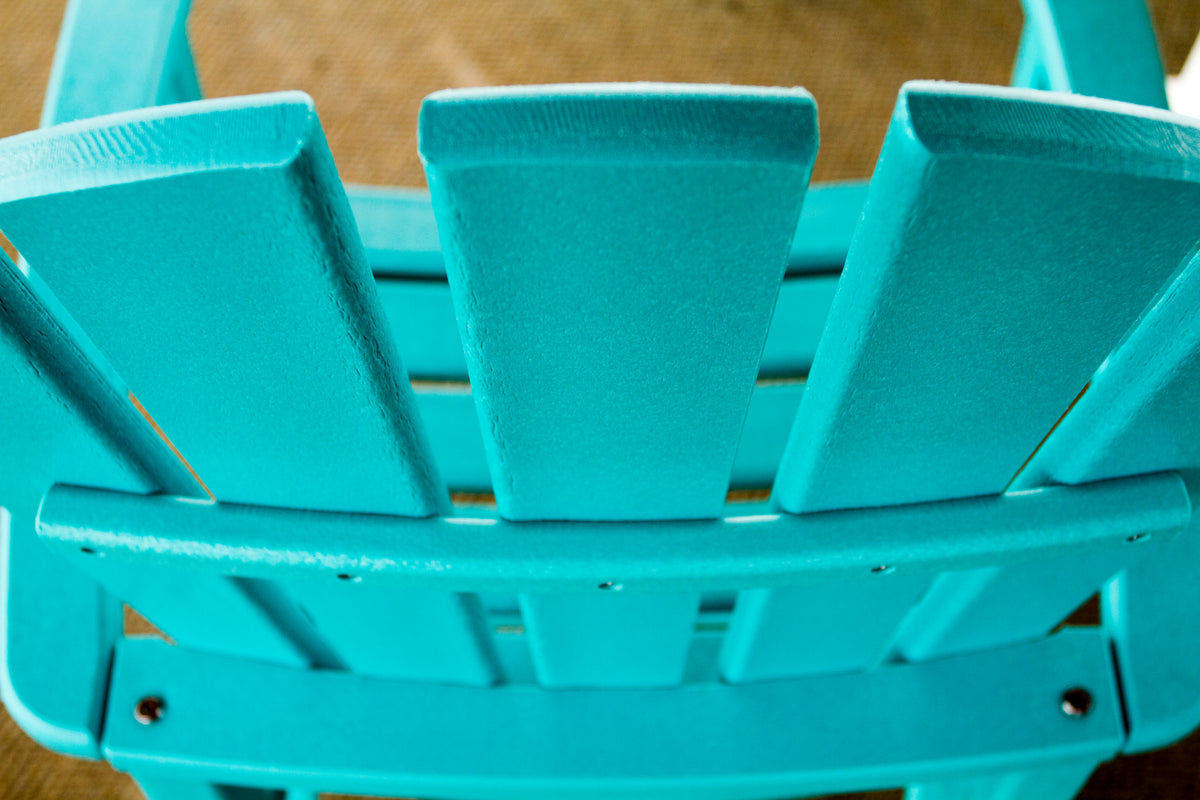 Feature close-up of the POLYWOOD Palm Coast Dining Chair in Aruba