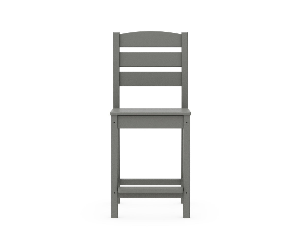 POLYWOOD Lakeside Counter Side Chair angle view