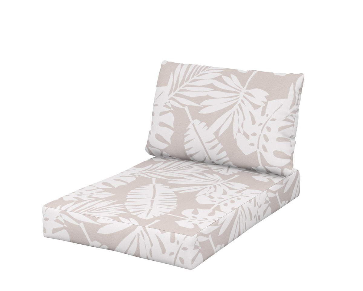 POLYWOOD Daybed Swing Seat/Back Cushion in Leaf Dune Burlap