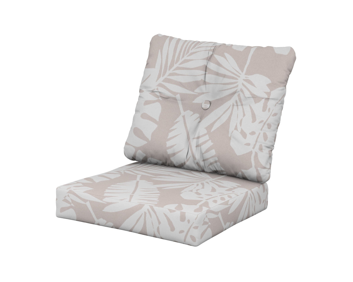 POLYWOOD Prescott Seat/Back Cushions in Leaf Dune Burlap
