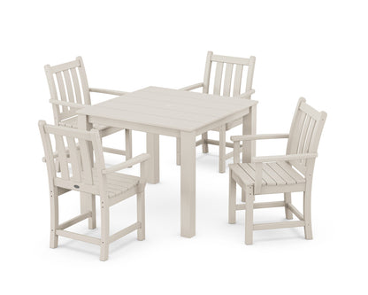POLYWOOD Traditional Garden 5-Piece Parsons Dining Set in Sand