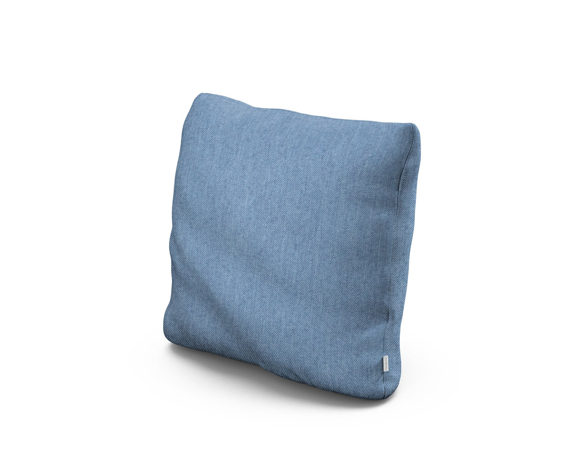 POLYWOOD 16" Outdoor Throw Pillow in Sky Blue