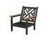 POLYWOOD Chippendale Deep Seating Chair Frame in Black / Natural