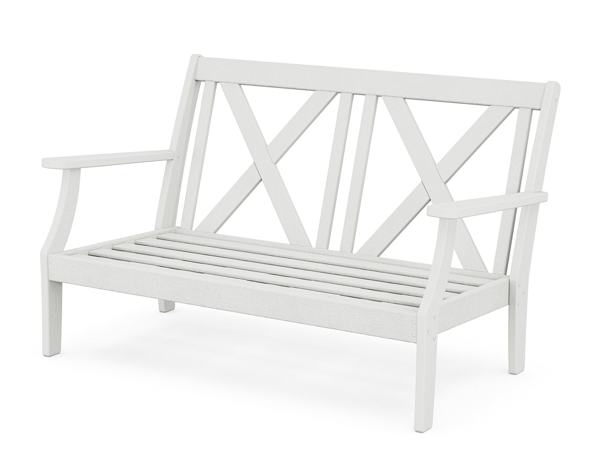 POLYWOOD Braxton Deep Seating Loveseat Frame in Vintage White