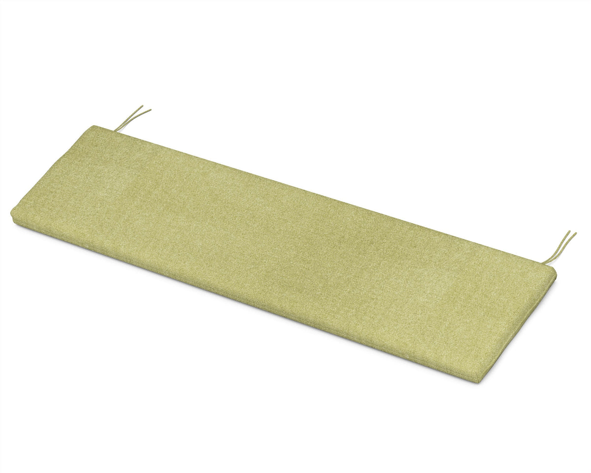 POLYWOOD Bench Seat Cushion - 17.5"D x 57.5"W x 2.5"H in Chartreuse Boucle