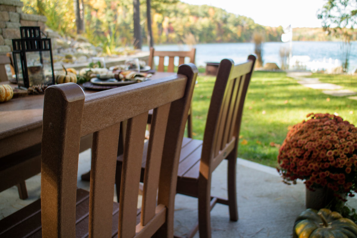 Second product detail of the POLYWOOD Traditional Garden Dining Arm Chair in Teak