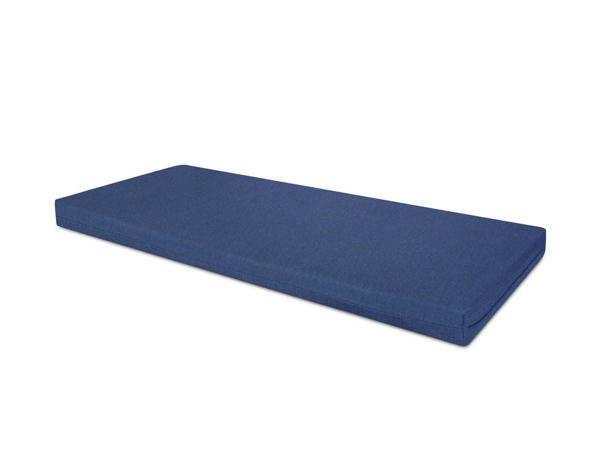 POLYWOOD Bench Seat Cushion - 17.5"D x 45.5"W x 2.5"H in Spectrum Indigo