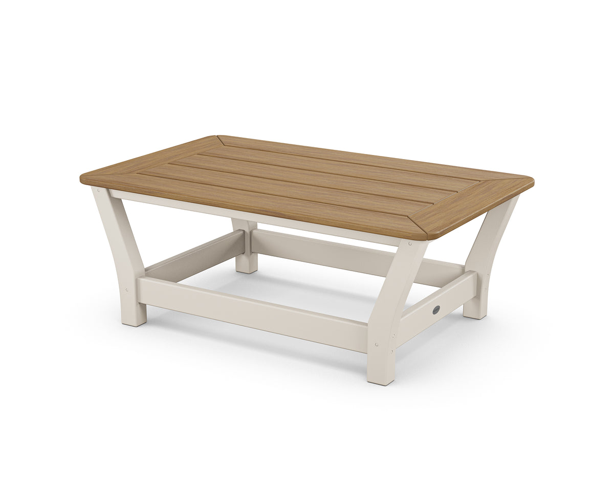 POLYWOOD Harbour Slat Coffee Table in Sand / Natural