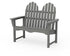 POLYWOOD Classic Adirondack 48" Bench in Slate Grey