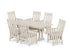 POLYWOOD Acadia Arm Chair 7-Piece Farmhouse Dining Set with Trestle Legs in Sand