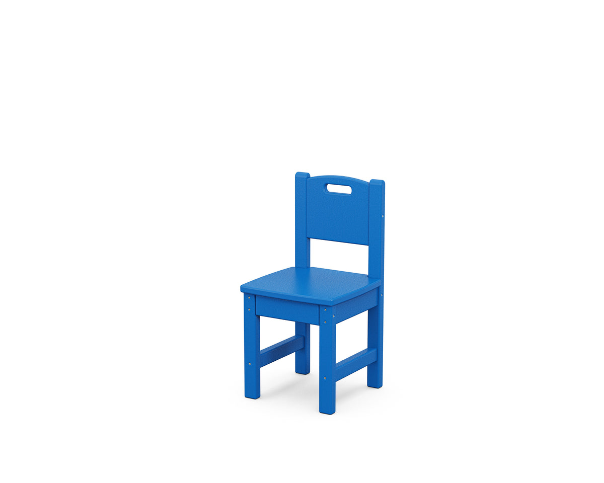 POLYWOOD Toddler Dining Chair in Pacific Blue