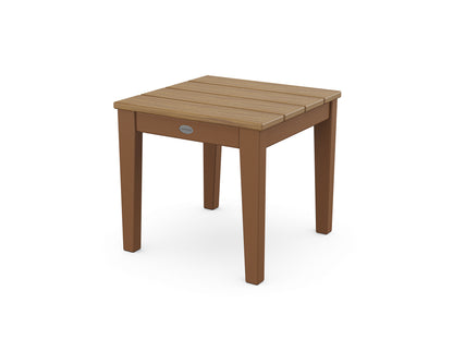POLYWOOD Newport 18" End Table in Teak / Natural
