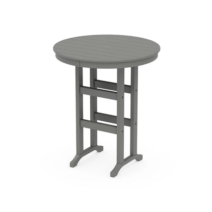 POLYWOOD 36" Round Farmhouse Bar Table