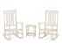 POLYWOOD Estate 3-Piece Rocking Chair Set with Long Island 18" Side Table in Sand