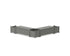 POLYWOOD 48" Country Living L-Shaped Planter Storage Bench Corner Set in Slate Grey