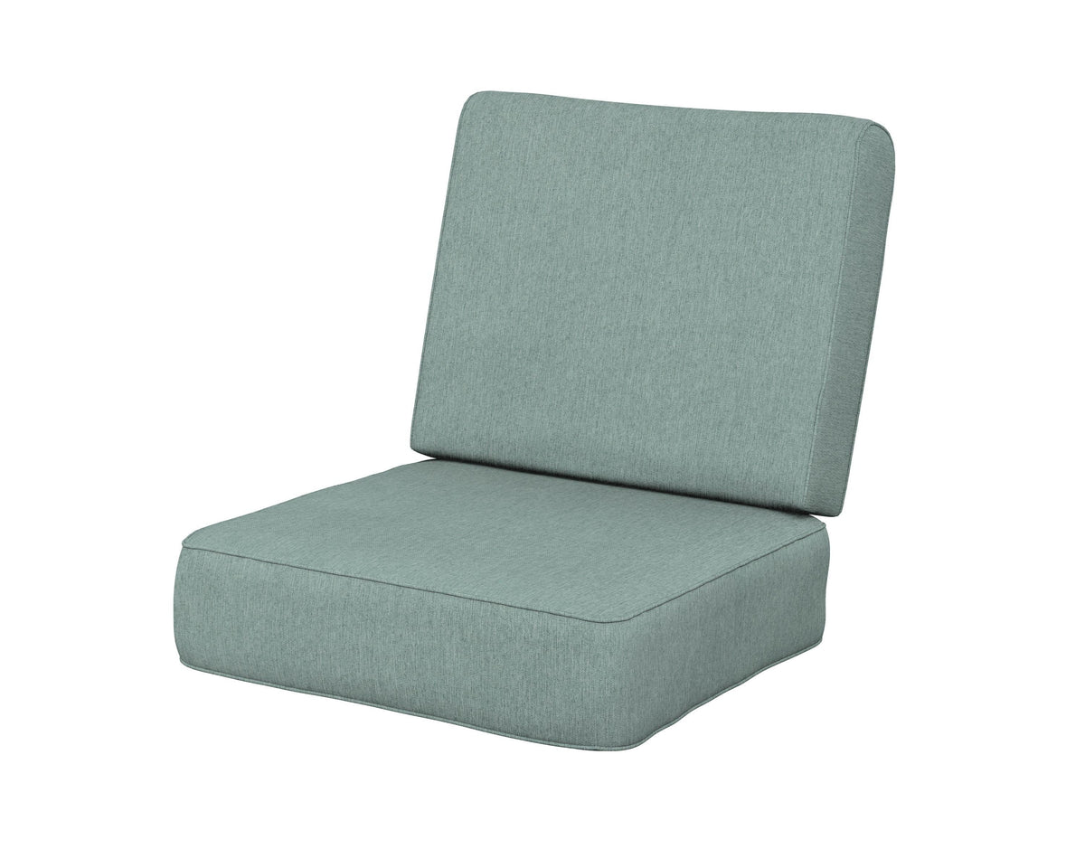 POLYWOOD Ateeva Harbour Seat and Back Cushion in Glacier Spa