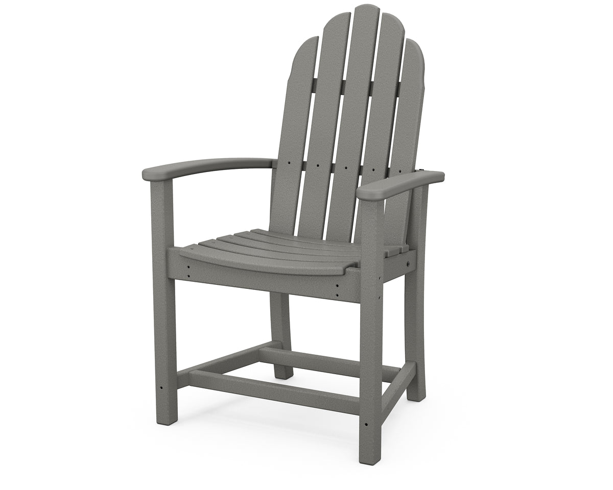 POLYWOOD Classic Adirondack Dining Chair in Slate Grey