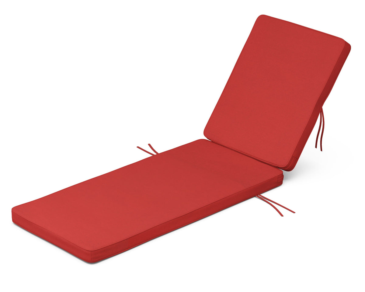 POLYWOOD Acadia Chaise Cushion in Crimson Linen