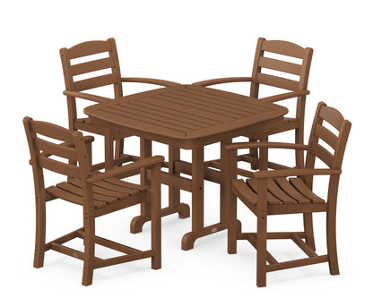 POLYWOOD La Casa Café 5-Piece Dining Set in Teak