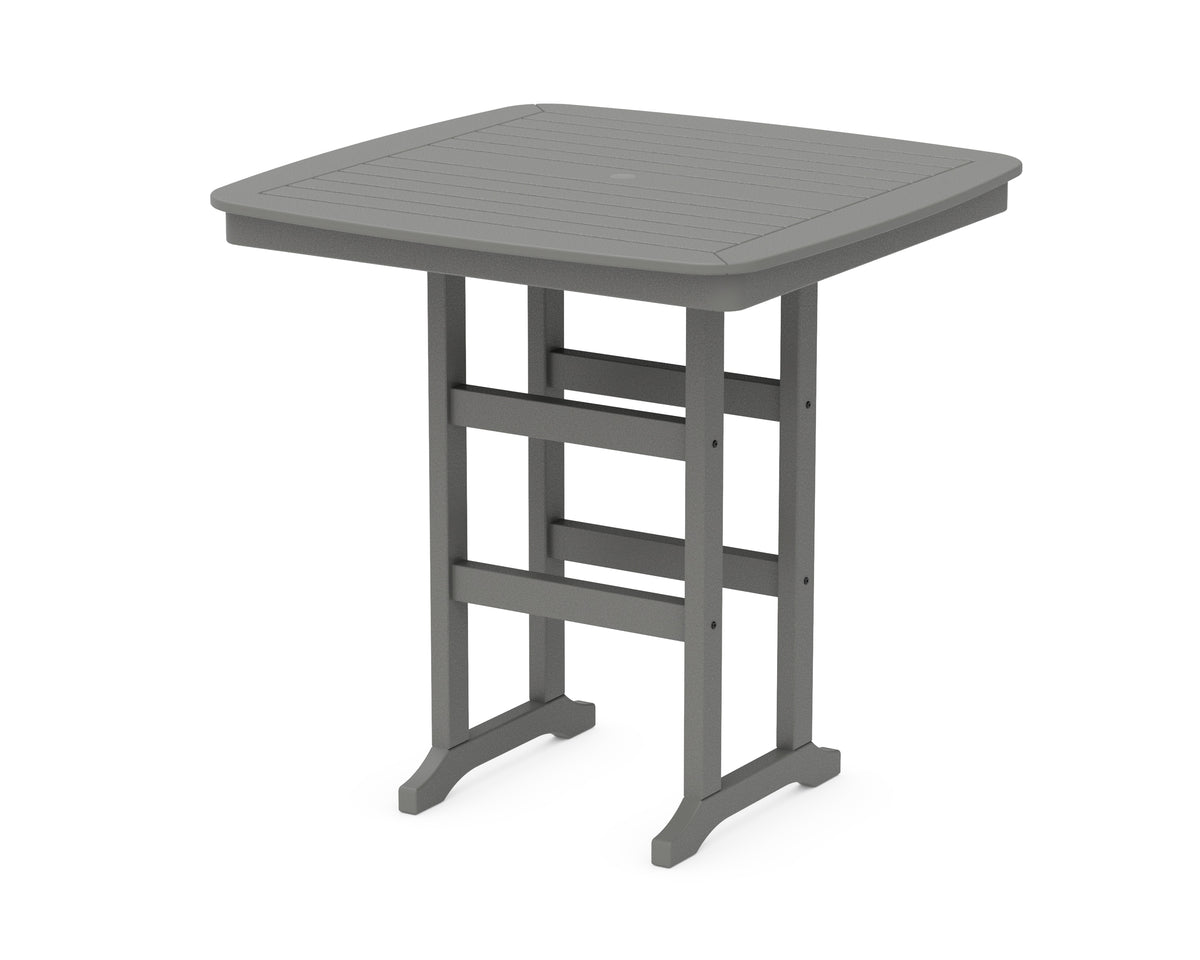 POLYWOOD Nautical 44" Bar Table in Slate Grey