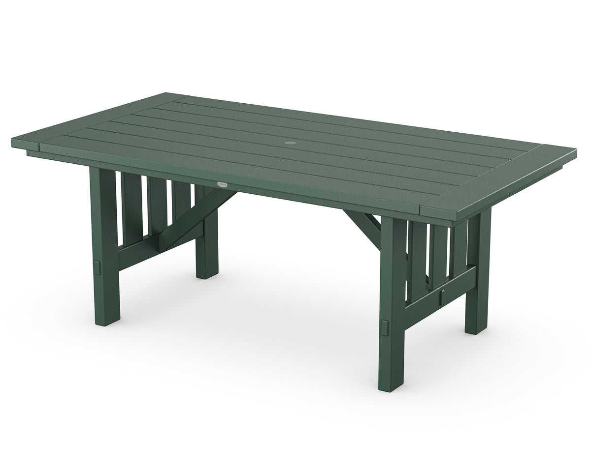 POLYWOOD Mission 39" x 75" Dining Table in Green
