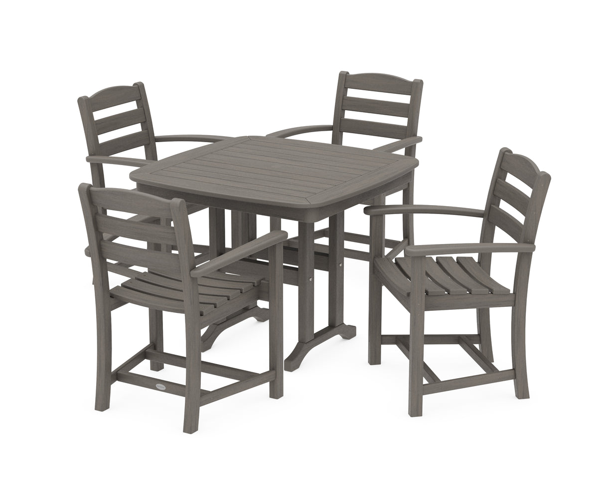 POLYWOOD La Casa Café 5-Piece Dining Set in Driftwood