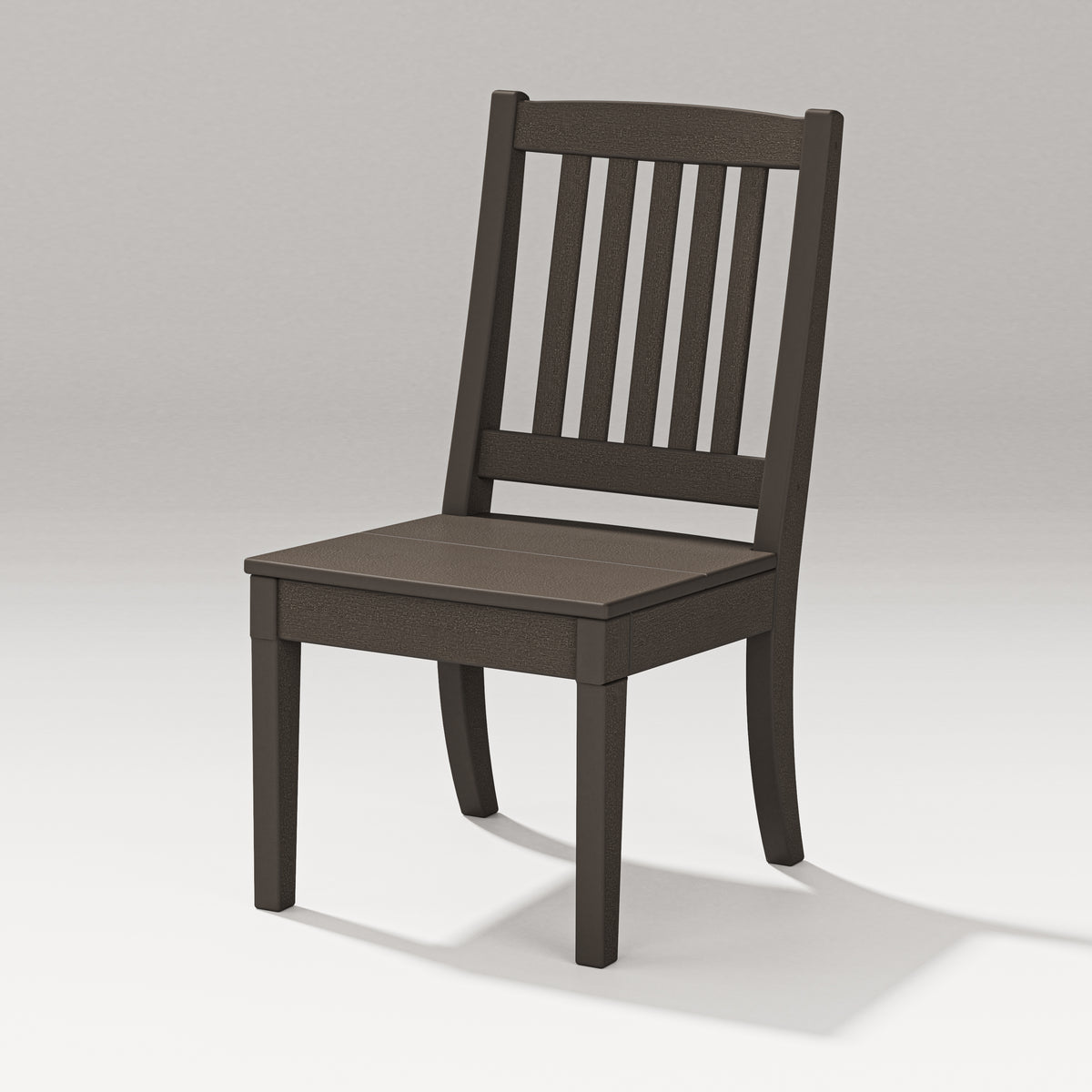 POLYWOOD Estate Dining Side Chair in Vintage Coffee