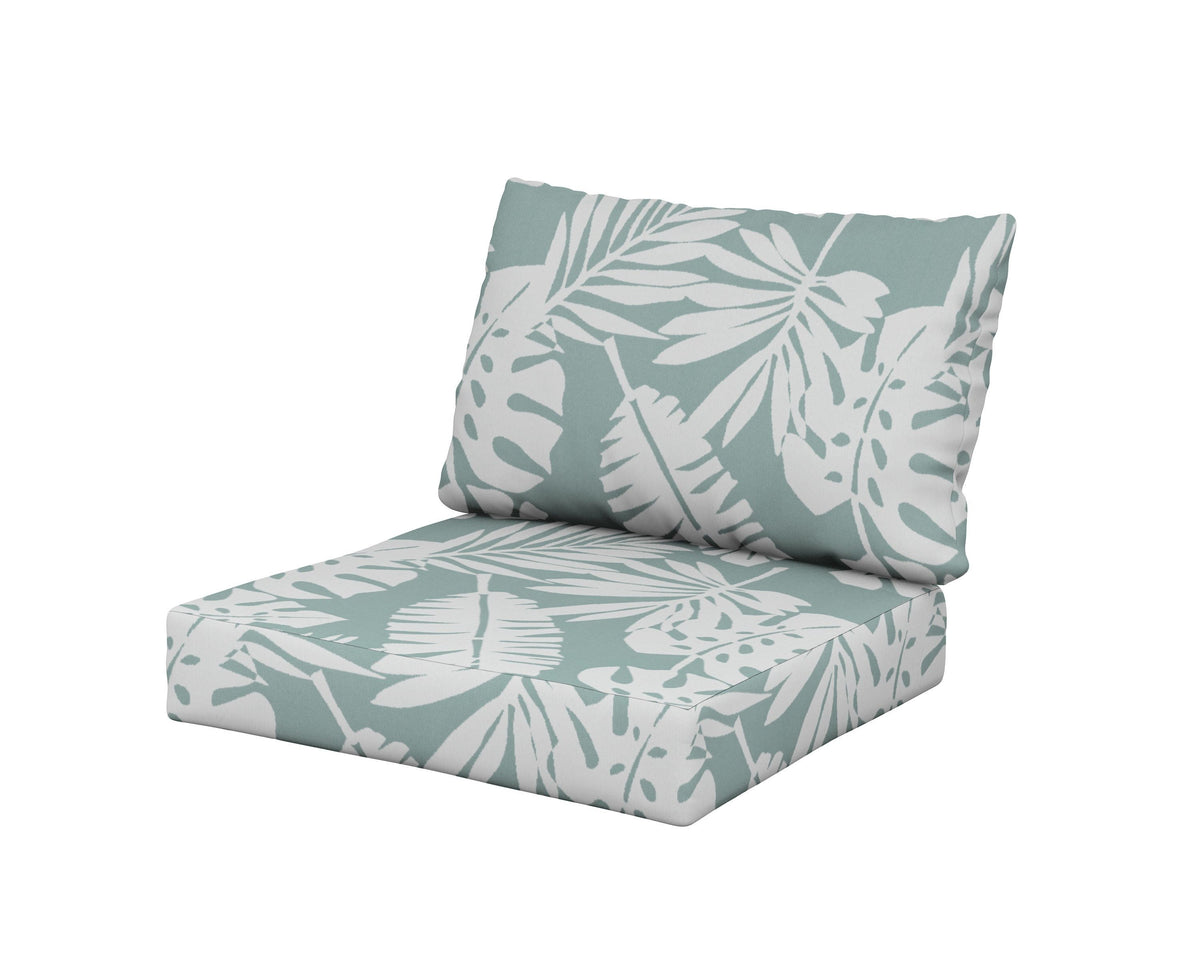 POLYWOOD Modular Cushion in Leaf Glacier Spa