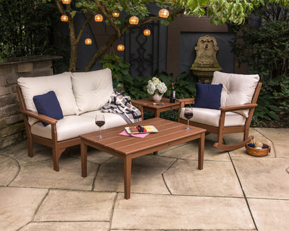POLYWOOD Vineyard 4-Piece Deep Seating Rocker Set in an outdoor setting