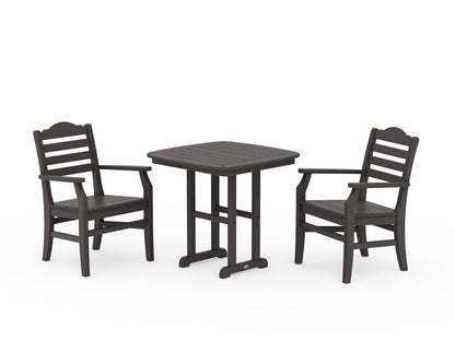 POLYWOOD Savannah 3-Piece Dining Set in Vintage Coffee