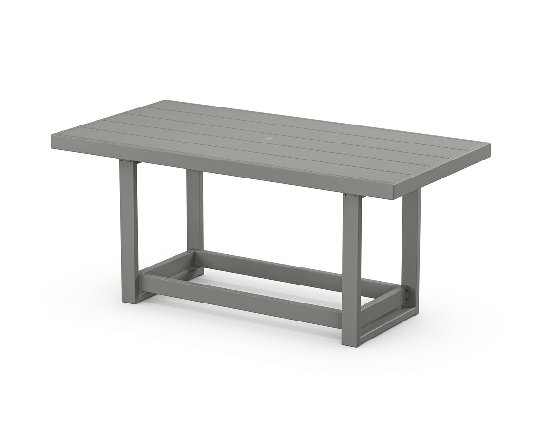 POLYWOOD EDGE 40" x 78" Counter Table in Slate Grey
