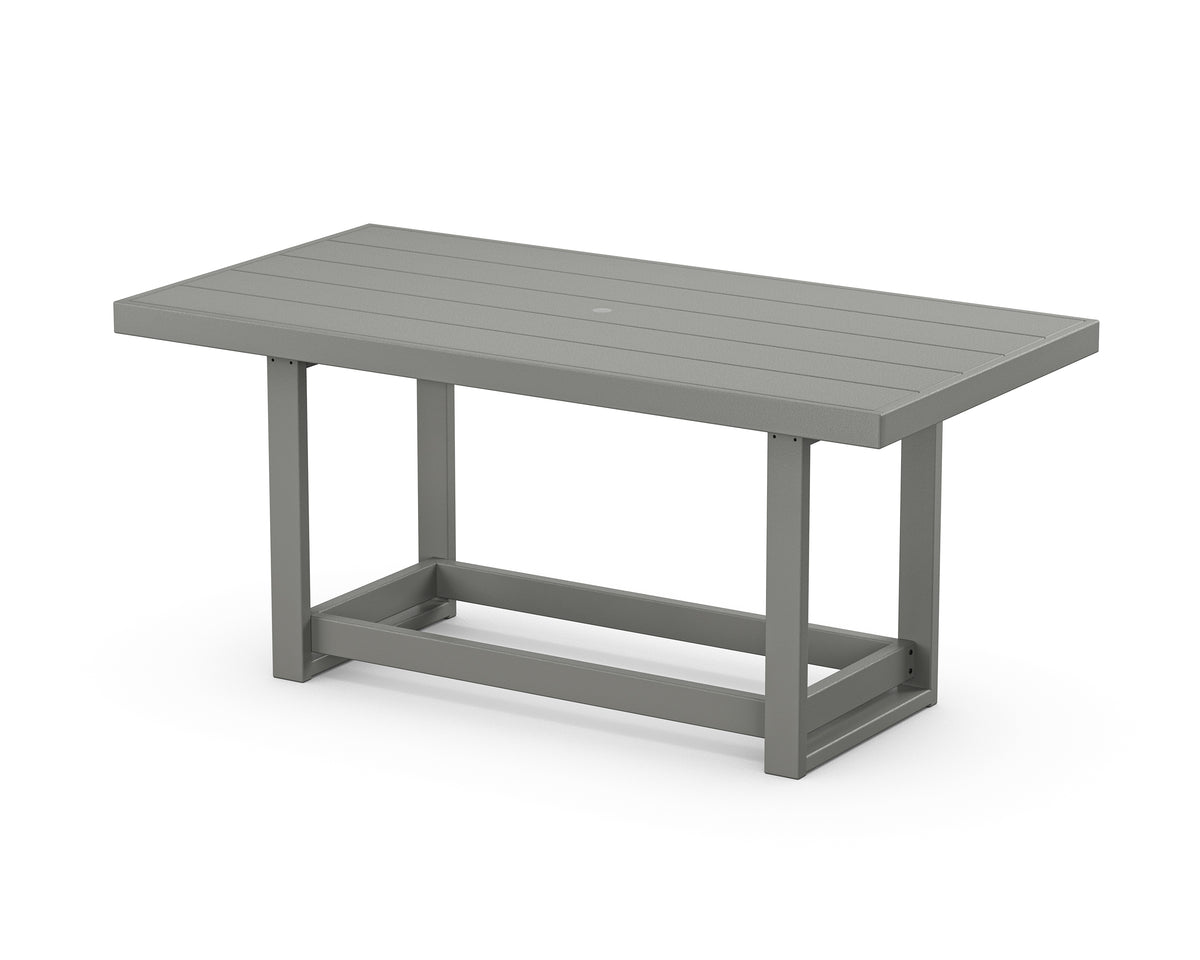 POLYWOOD EDGE 40" x 78" Counter Table in Slate Grey