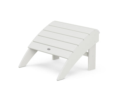 POLYWOOD Vineyard Curveback Adirondack Ottoman in Vintage White
