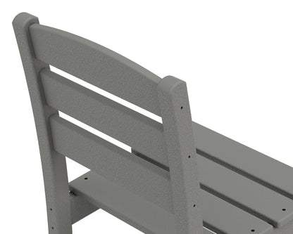 Alternate view of the POLYWOOD Lakeside Bar Side Chair in Slate Grey (2)