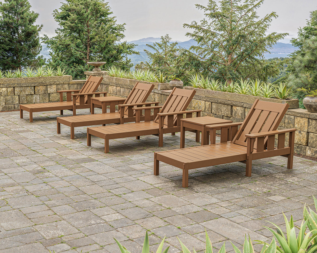 POLYWOOD Acadia 6-Piece Chaise Set in an outdoor setting
