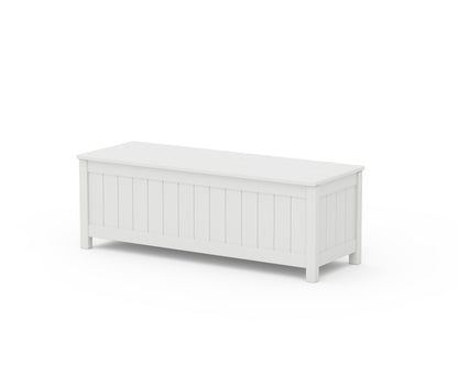 POLYWOOD Vineyard 48" Storage Bench in White