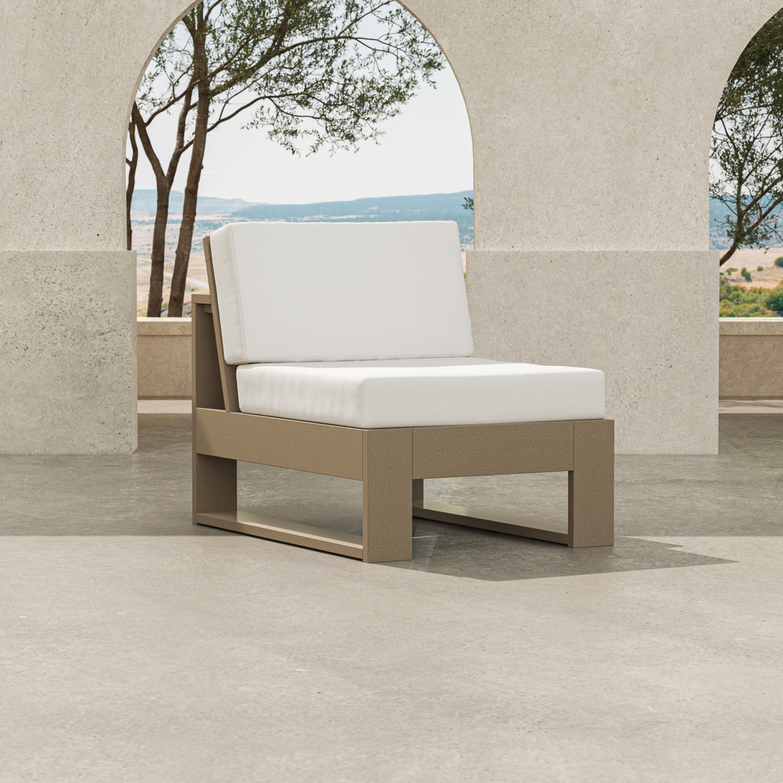 POLYWOOD Latitude Modular Armless Chair lifestyle