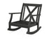 POLYWOOD Braxton Deep Seating Rocking Chair Frame in Black