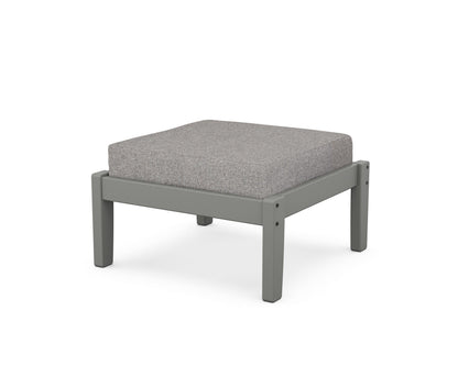 POLYWOOD Deep Seating Ottoman in Slate Grey / Grey Mist