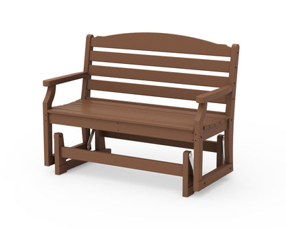 POLYWOOD Savannah 48" Glider in Teak