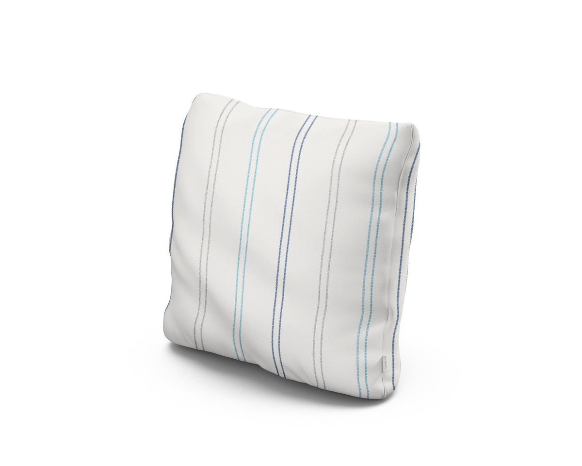 POLYWOOD 16" Outdoor Throw Pillow in Marine High Tide