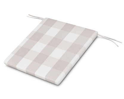 POLYWOOD AL100 Seat Pad in Buffalo Plaid Dune Burlap