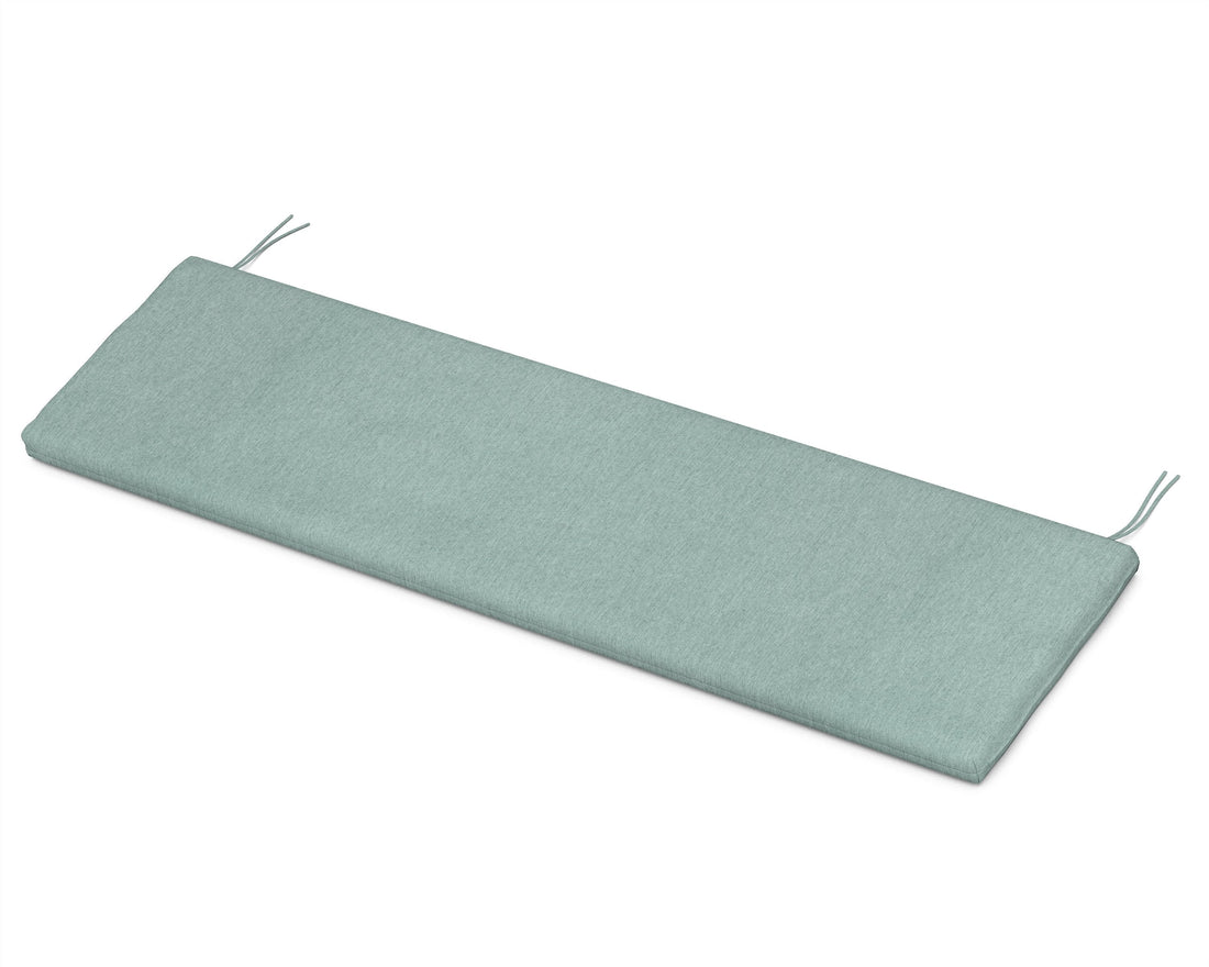 POLYWOOD Ateeva 53" x 14" Outdoor Bench and Swing Seat Cushion in Glacier Spa