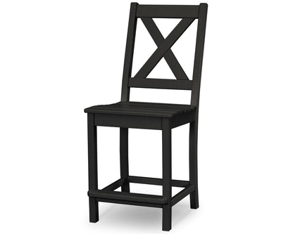 POLYWOOD Braxton Counter Side Chair in Black