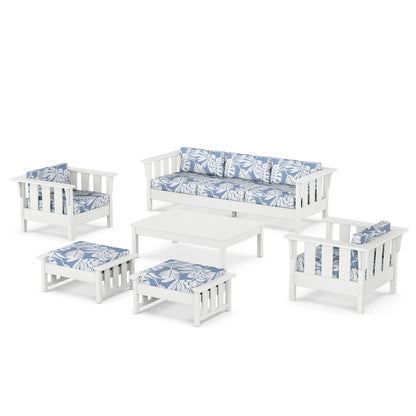 POLYWOOD Acadia 6-Piece Lounge Sofa Set