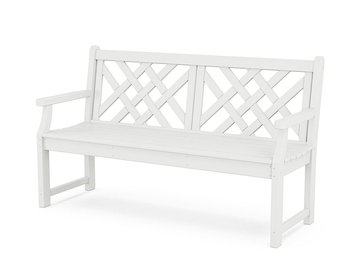 POLYWOOD Wovendale 60" Bench in White