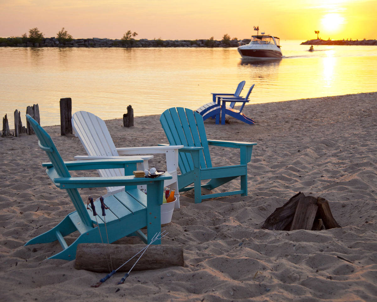 POLYWOOD South Beach Adirondack in Aruba in an outdoor setting