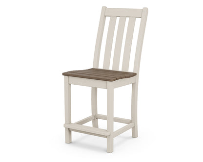 POLYWOOD Vineyard Counter Side Chair in Sand / Kona