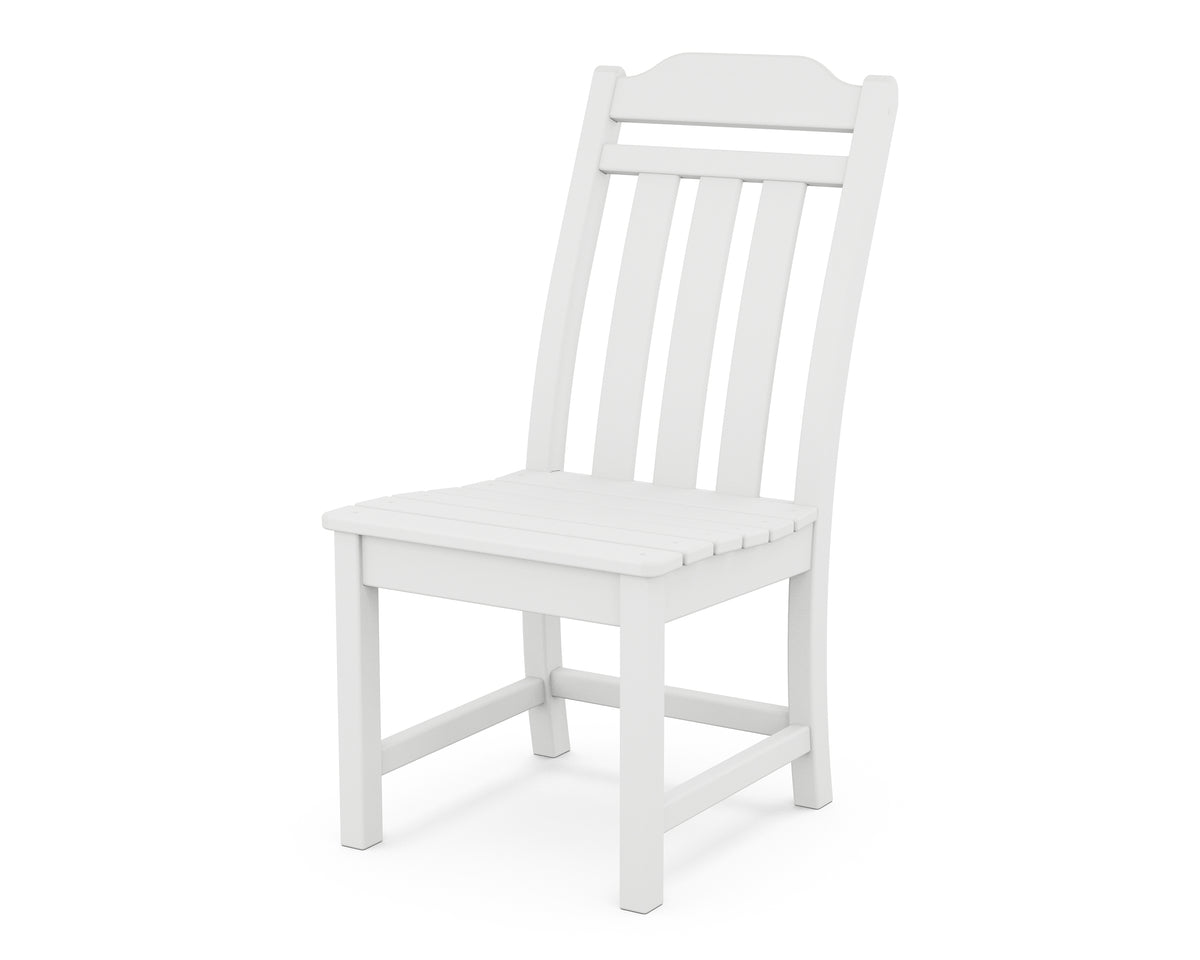 POLYWOOD Cottage Dining Side Chair in White